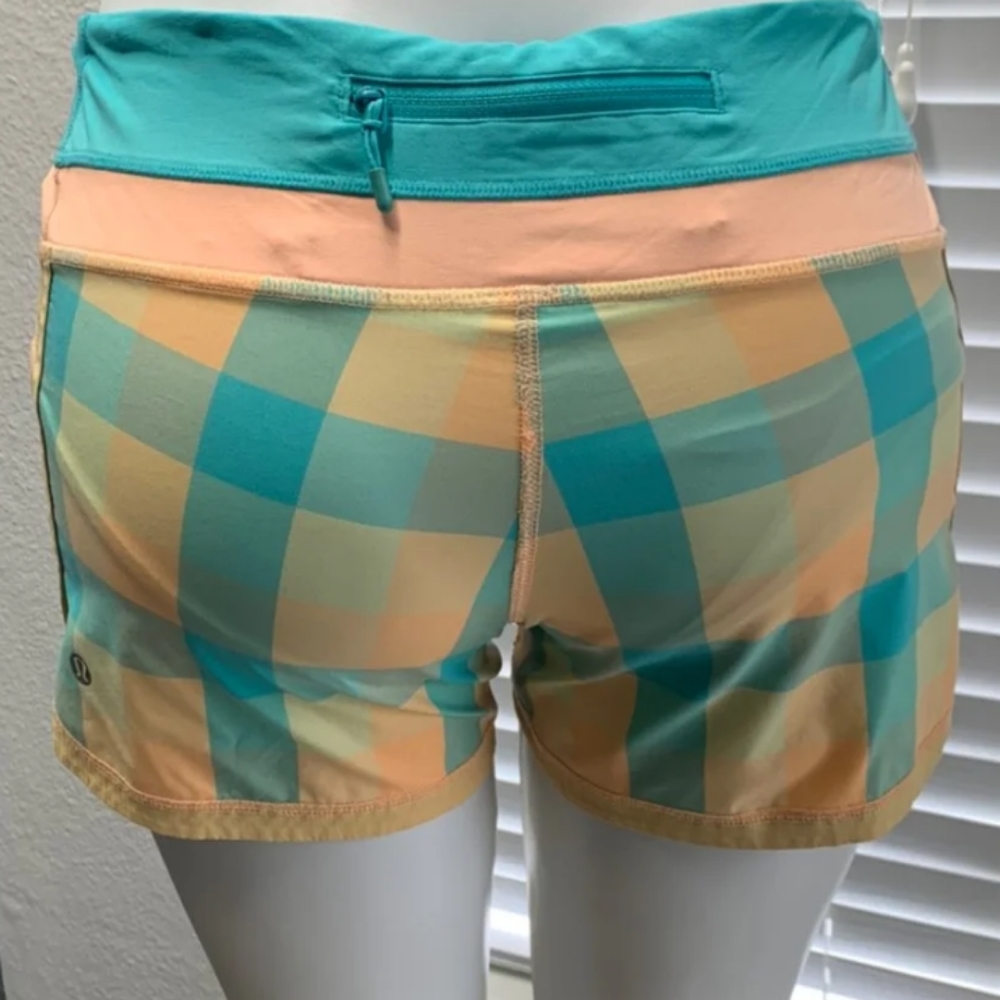 Lululemon Vintage Groovy Plaid Shorts